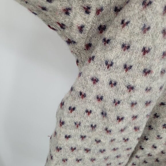 Woolrich womens XL pullover sweater long sleeve round neck heart graphics - Picture 4 of 9